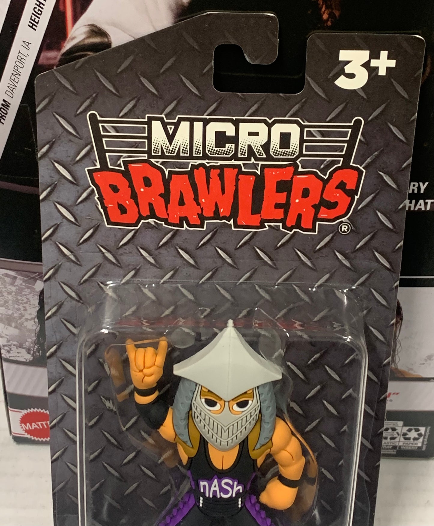 Kevin Nash TMNT Super Shredder Micro Brawlers (New in Package, Comes with Protective Case)