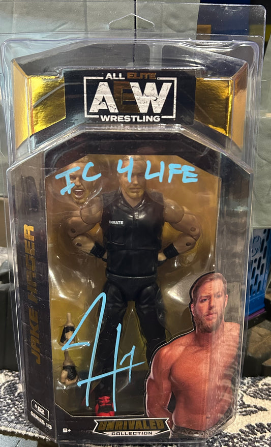 + Jake Hager SIGNED AEW Action Figure (Comes w/Case & COA)