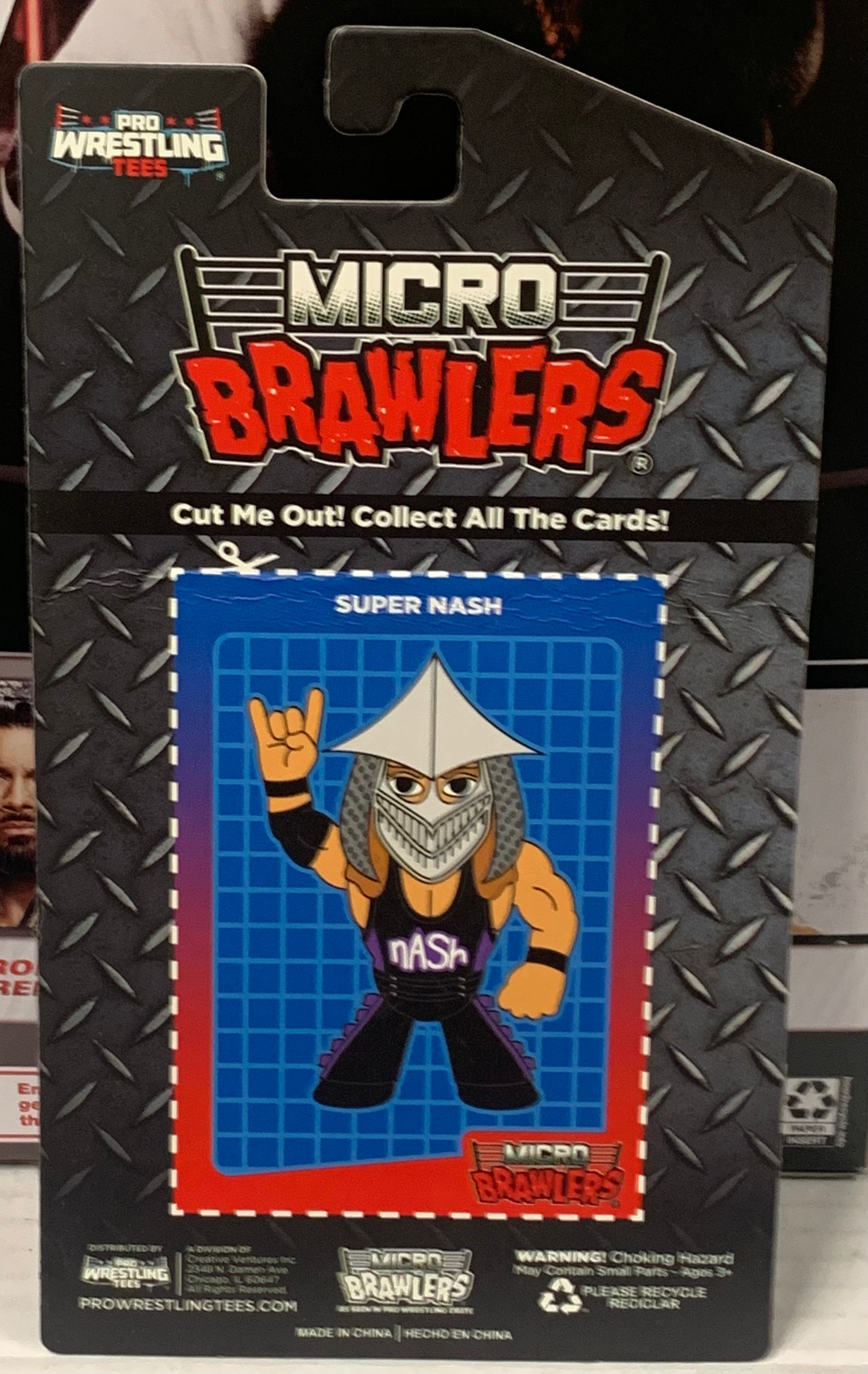 Kevin Nash TMNT Super Shredder Micro Brawlers (New in Package, Comes with Protective Case)