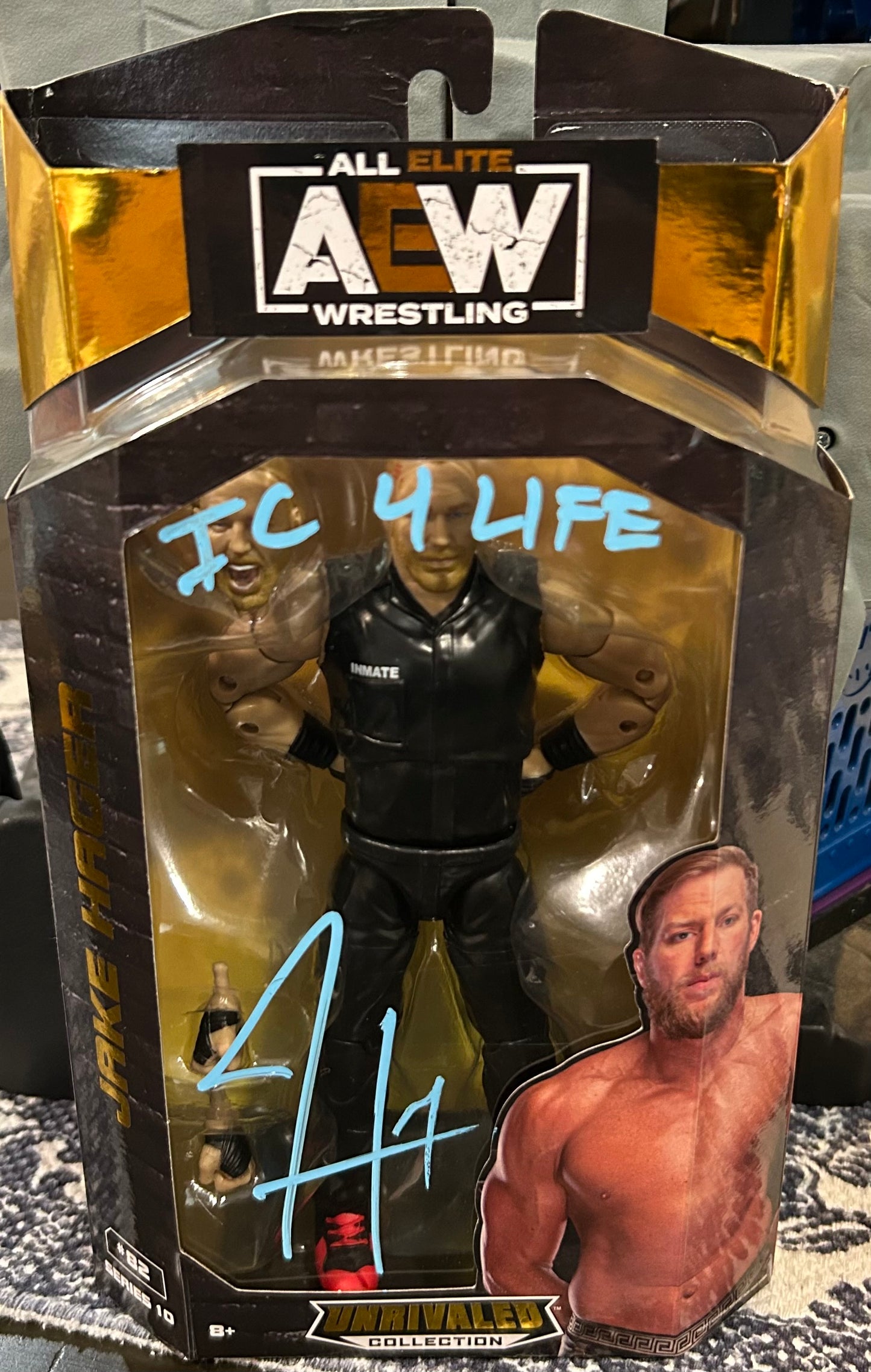 + Jake Hager SIGNED AEW Action Figure (Comes w/Case & COA)