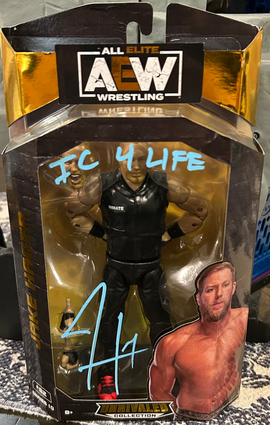 + Jake Hager SIGNED AEW Action Figure (Comes w/Case & COA)
