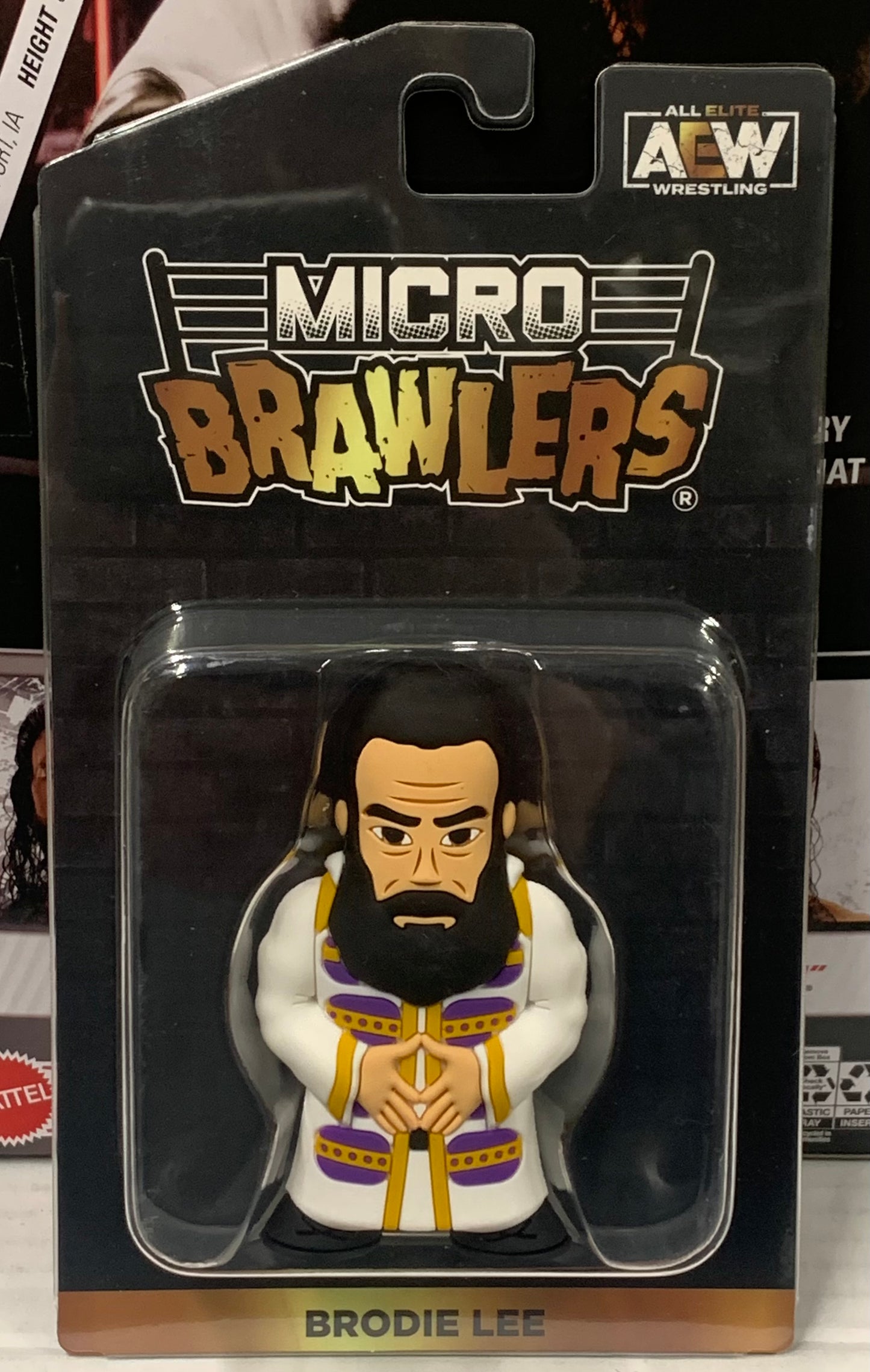 Brodie Lee AEW Micro Brawlers (New in Package, Comes with Protective Case)