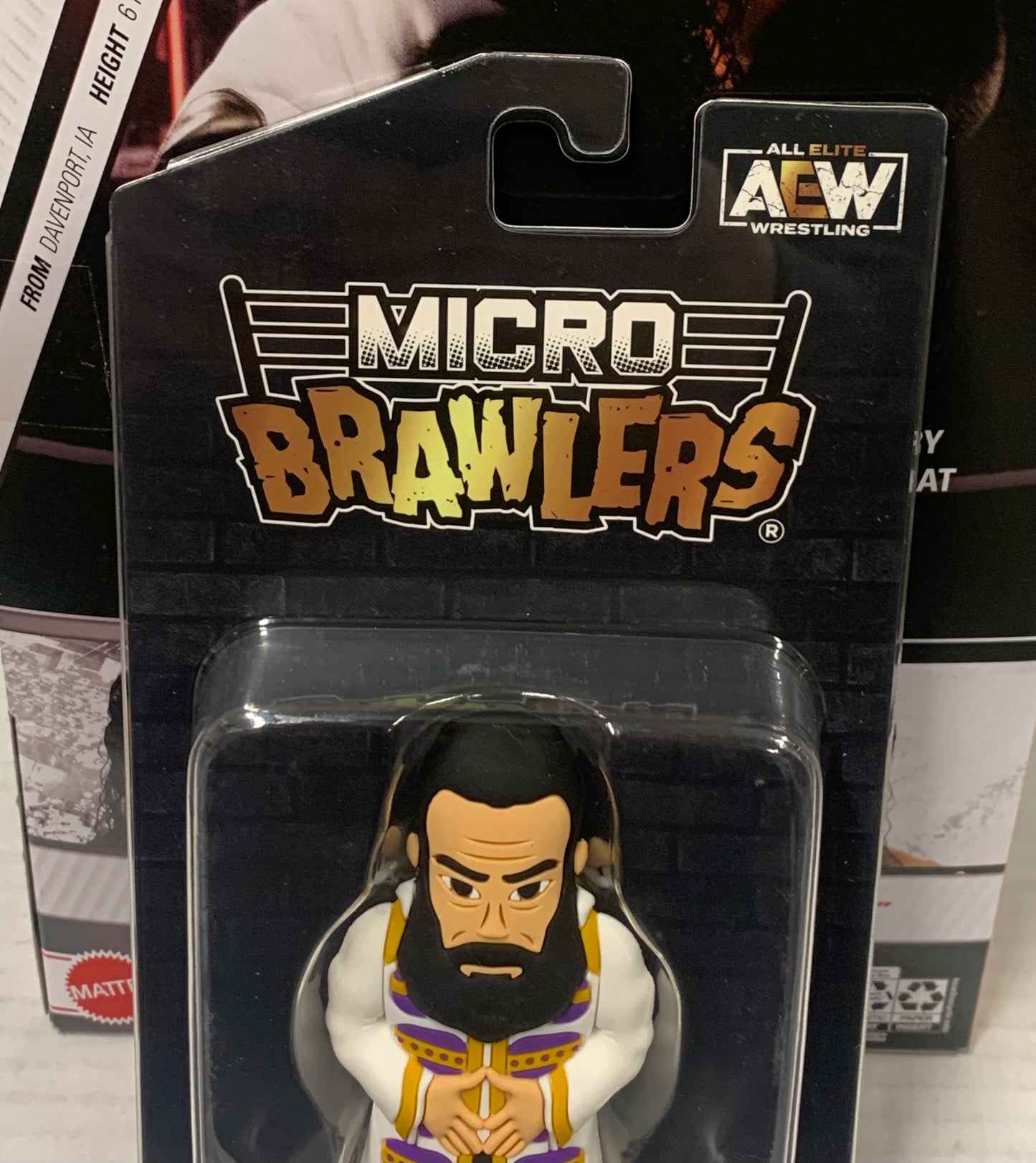 Brodie Lee AEW Micro Brawlers (New in Package, Comes with Protective Case)