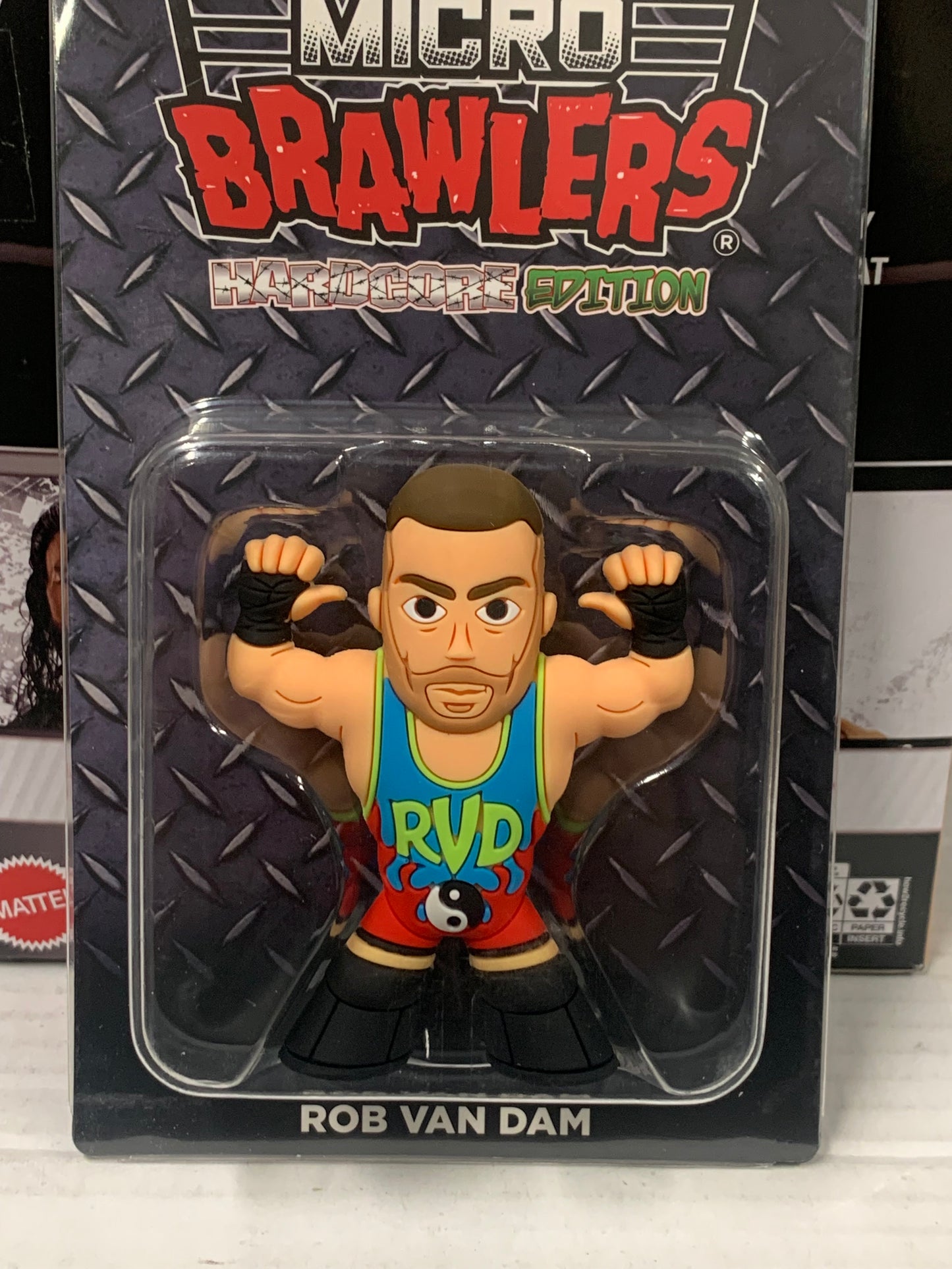 RVD Rob Van Dam Micro Brawlers (New in Package, Comes with Protective Case)