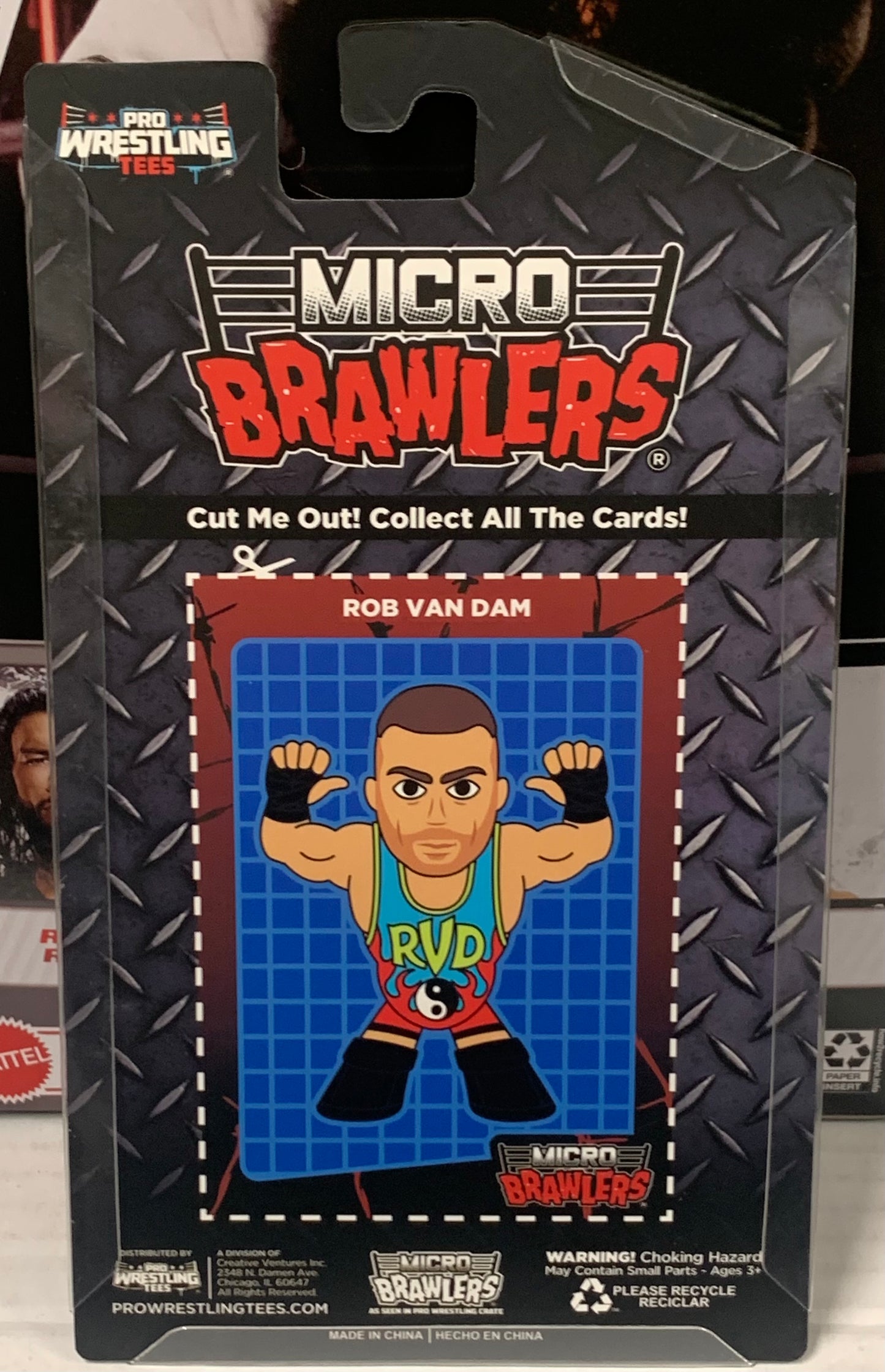 RVD Rob Van Dam Micro Brawlers (New in Package, Comes with Protective Case)