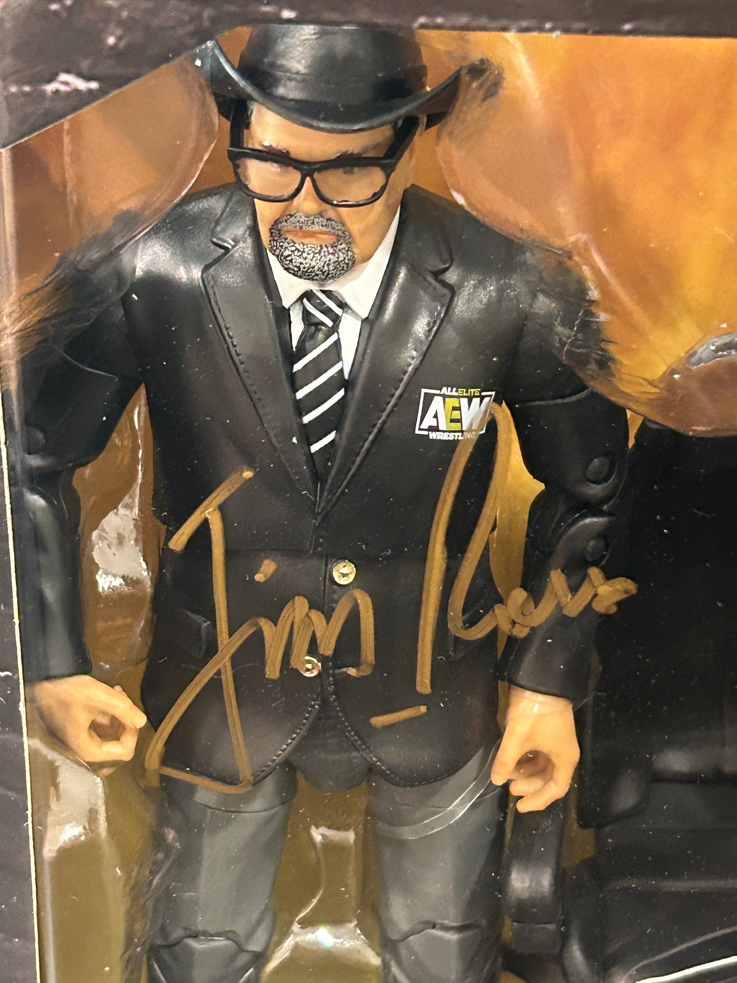 + Jim Ross SIGNED AEW Exclusive Action Figure (Comes w/Case & COA)