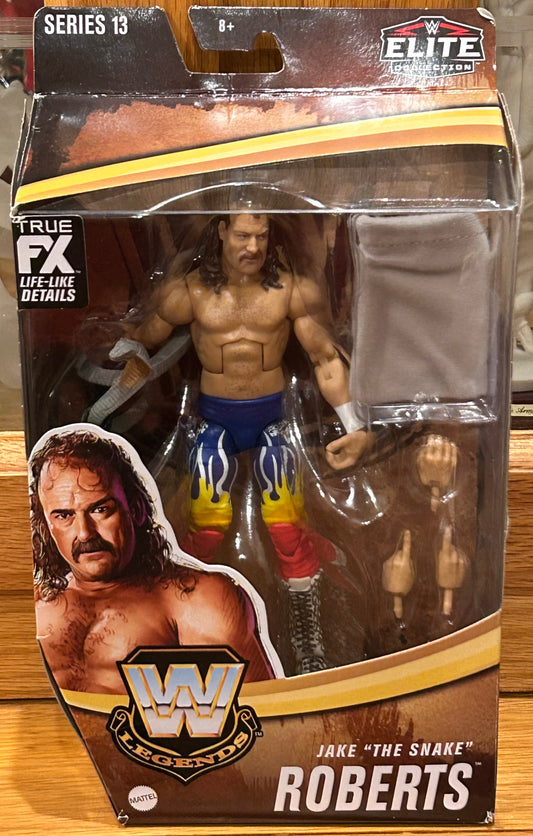 Jake “The Snake” Roberts WWE Legends Series 13 Elite Action Figure (box opened, but Figure in MINT Condition)