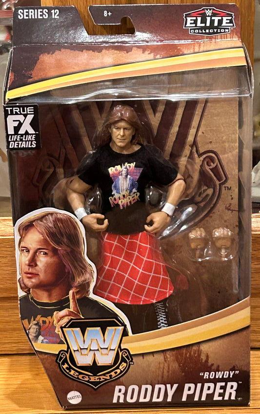 Rowdy Roddy Piper WWE Legends Series 12 Elite Action Figure (box opened, but Figure in MINT Condition)
