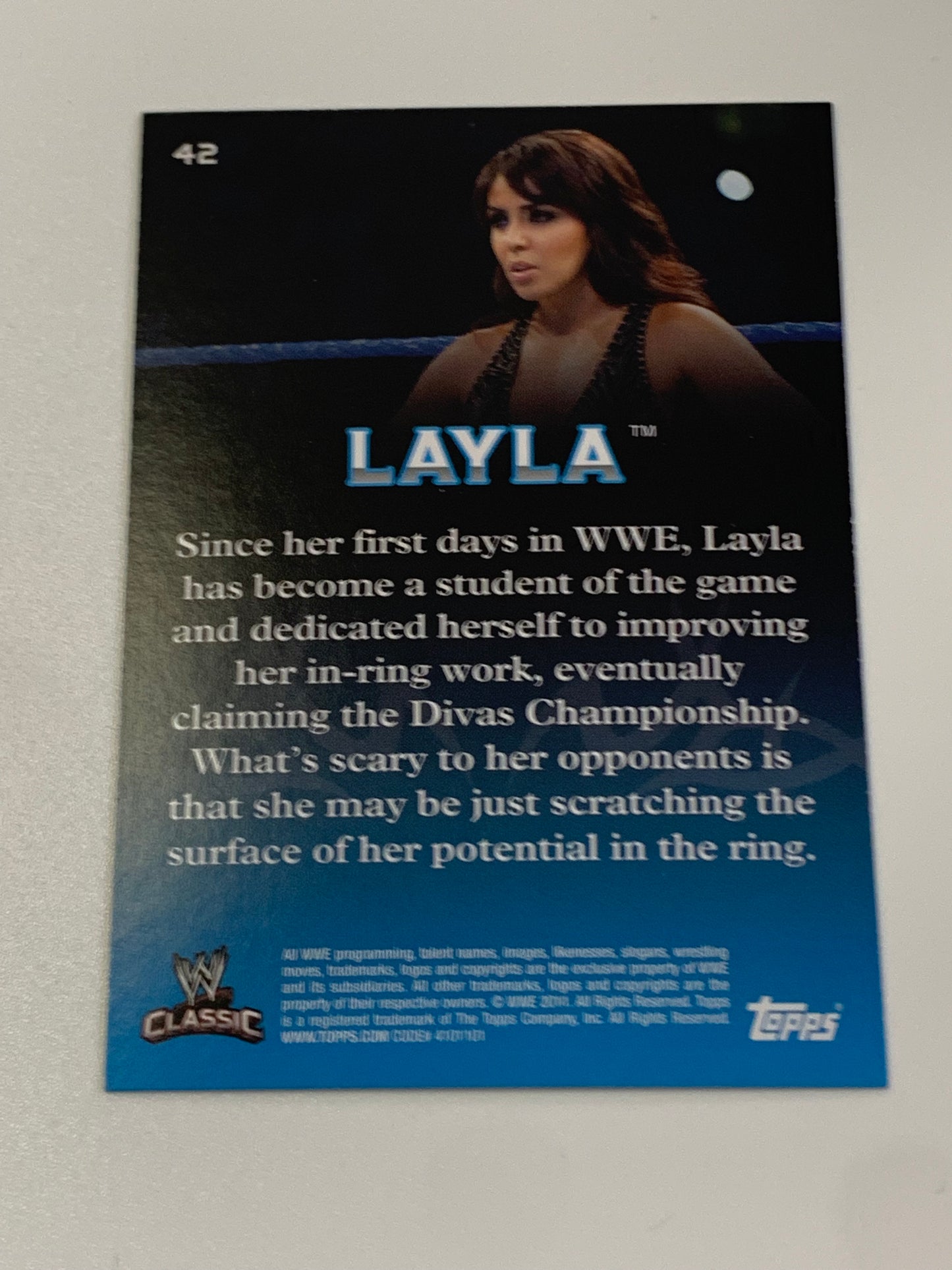 Layla 2011 WWE Topps Classic Card