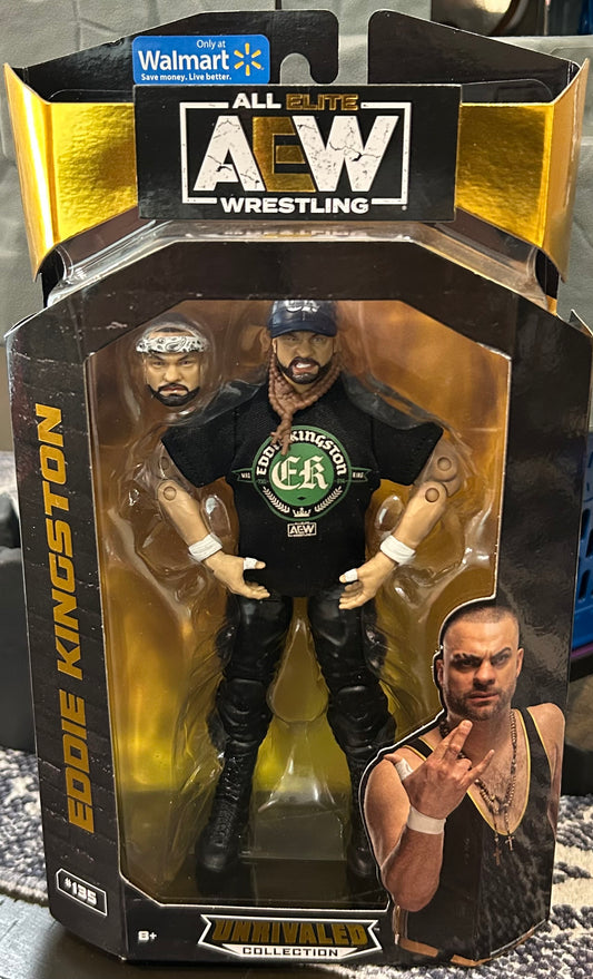 + Eddie Kingston AEW Walmart EXCLUSIVE Action Figure (Sealed, Never Opened)