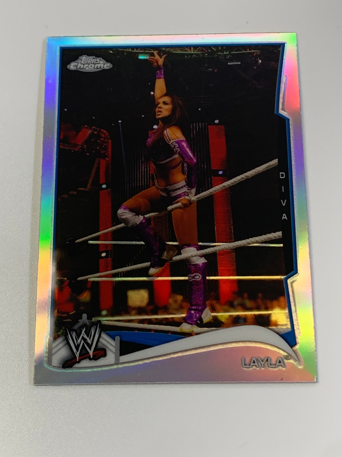 Layla 2014 WWE Topps Chrome Refractor