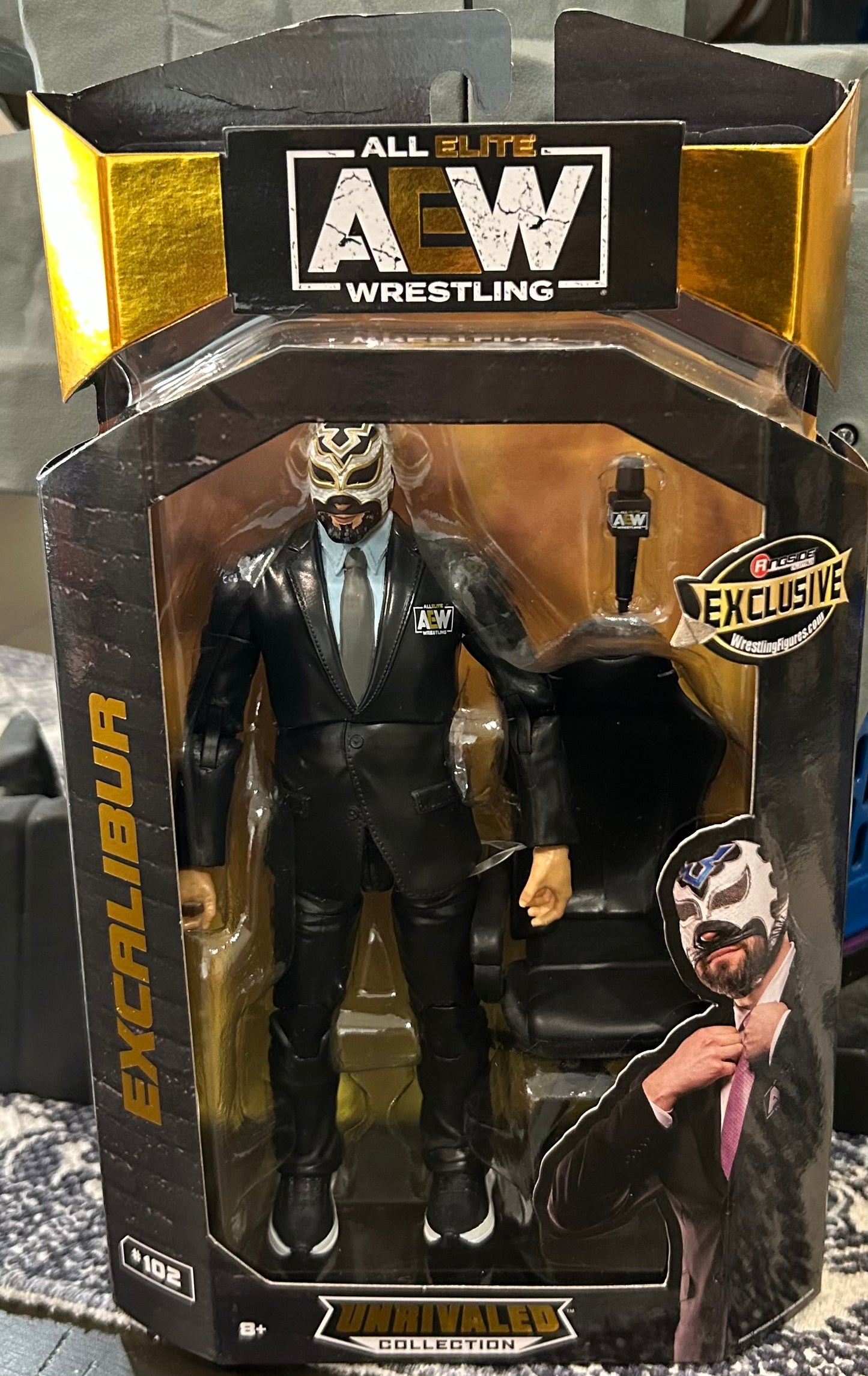 + Excalibur AEW EXCLUSIVE Action Figure (Sealed, Never Opened)