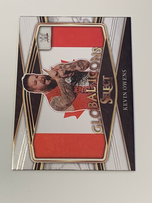 Kevin Owens 2022 WWE Panini Select “Global Icons” Card
