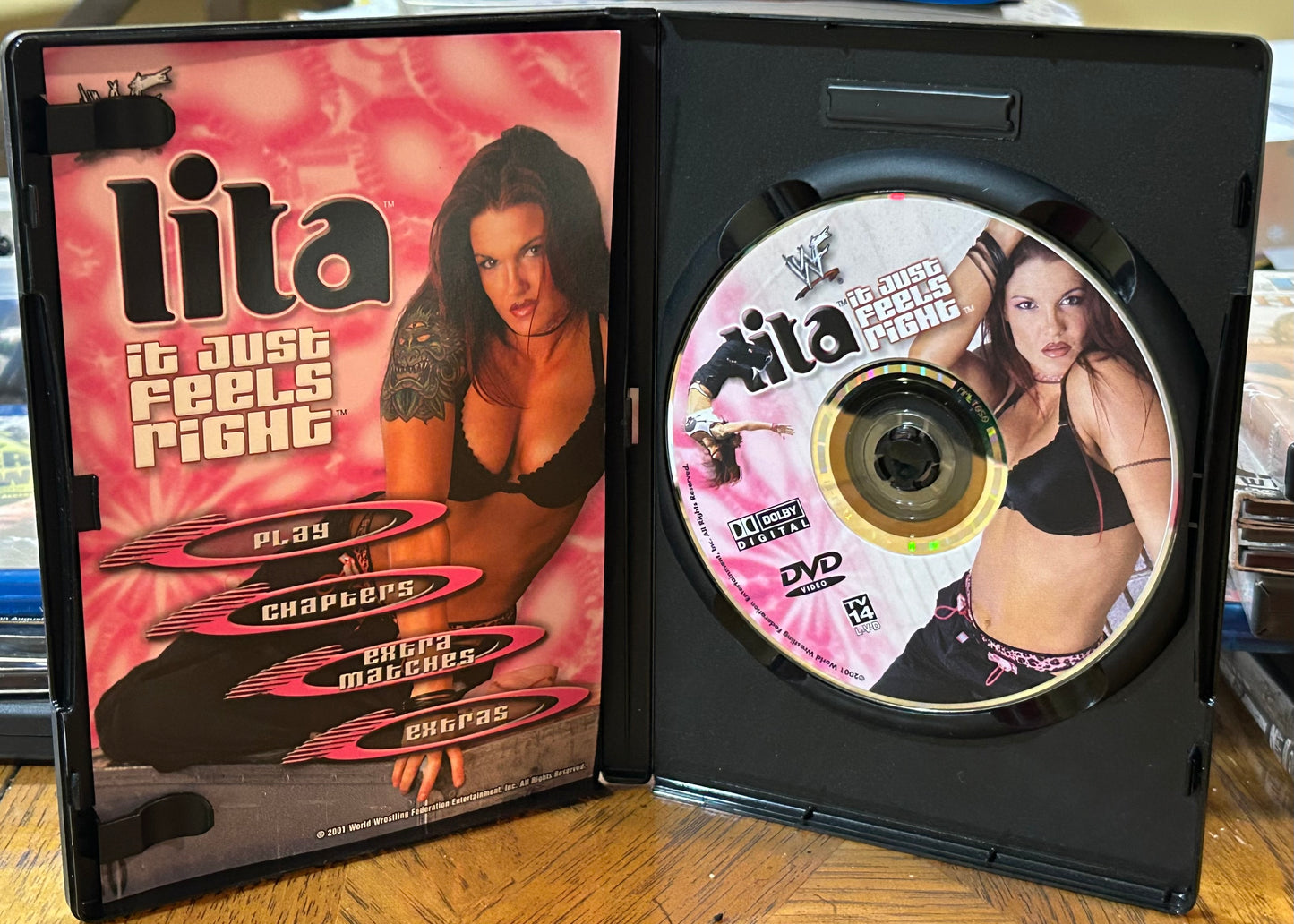 * WWE Lita “It Just Feels Right” DVD (Hardy Boyz, Edge, Trish & much more)
