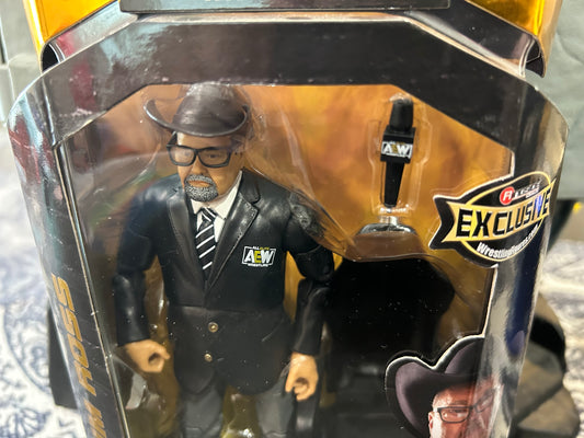 + Jim Ross AEW Exclusive “Unrivaled Collection” Action Figure (Sealed, Never Opened)