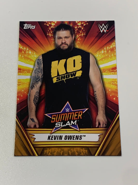 2019 WWE Topps Summerslam Bronze Parallel Card