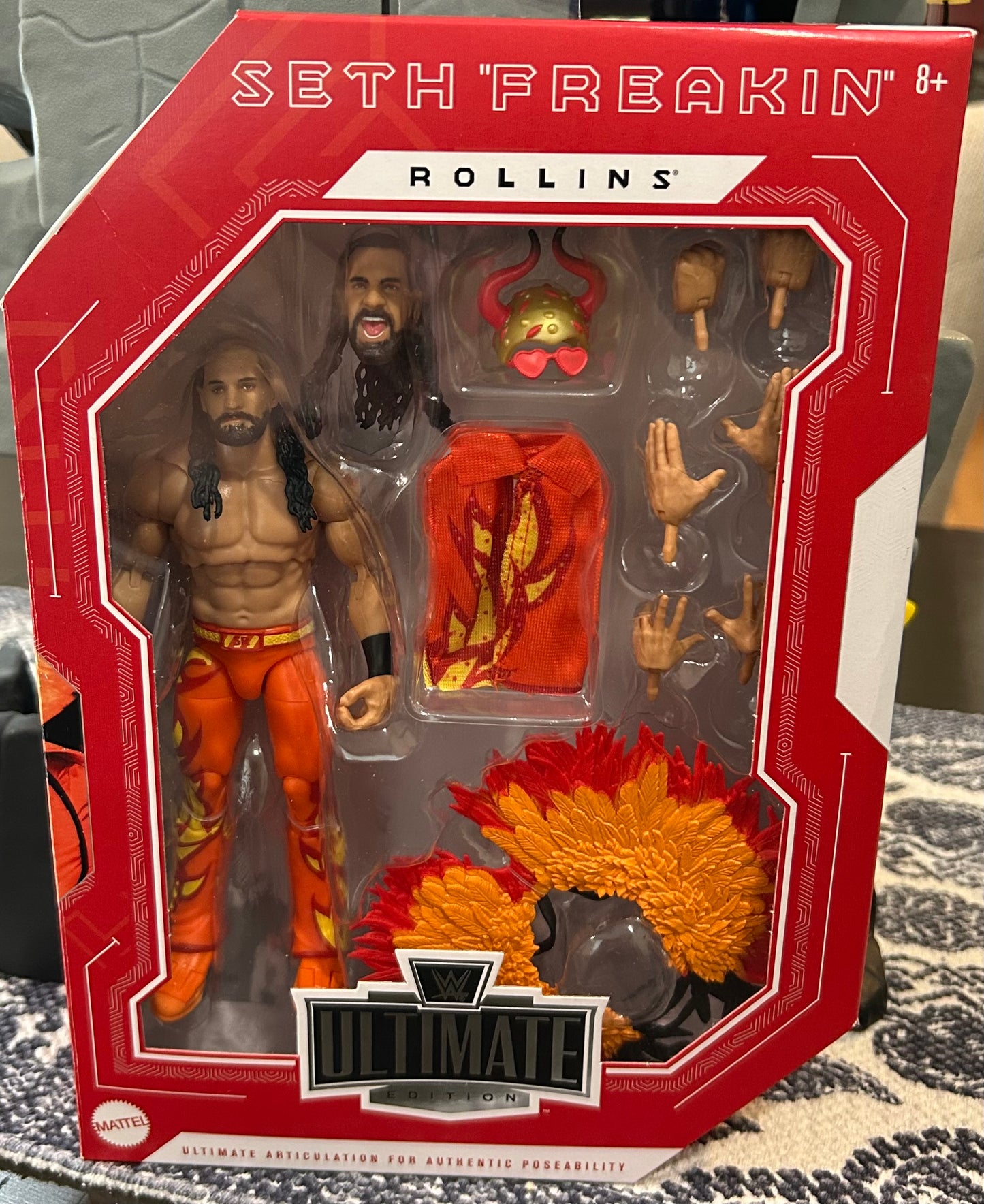 + Seth Rollins WWE Mattel Ultimate Edition “Fan Takeover” Elite Action Figure (Sealed, Never Opened)