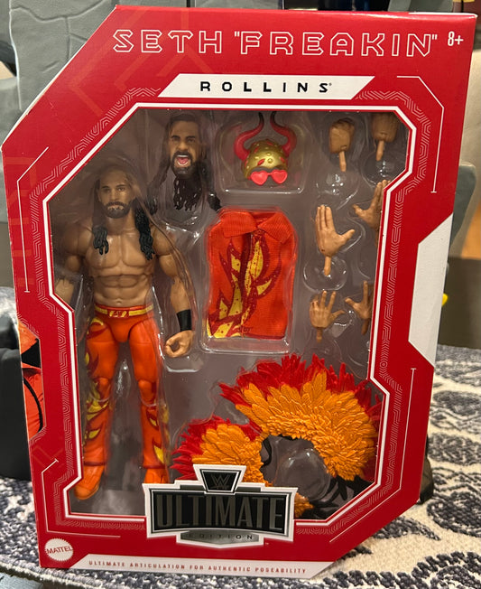 + Seth Rollins WWE Mattel Ultimate Edition “Fan Takeover” Elite Action Figure (Sealed, Never Opened)