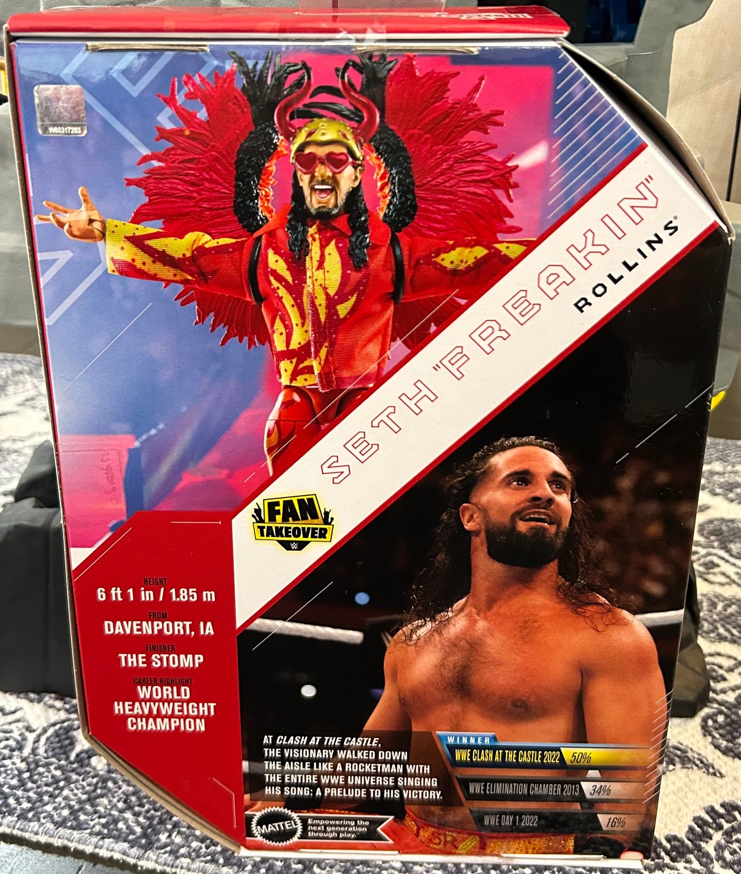+ Seth Rollins WWE Mattel Ultimate Edition “Fan Takeover” Elite Action Figure (Sealed, Never Opened)