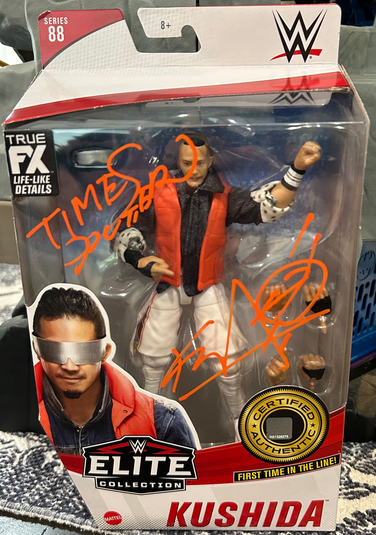 +Kushida SIGNED WWE Mattel Elite Action Figure (Comes w/COA)