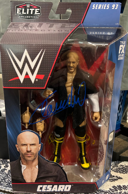 + Cesaro SIGNED WWE Mattel Elite Series 93 Action Figure (Comes w/COA)