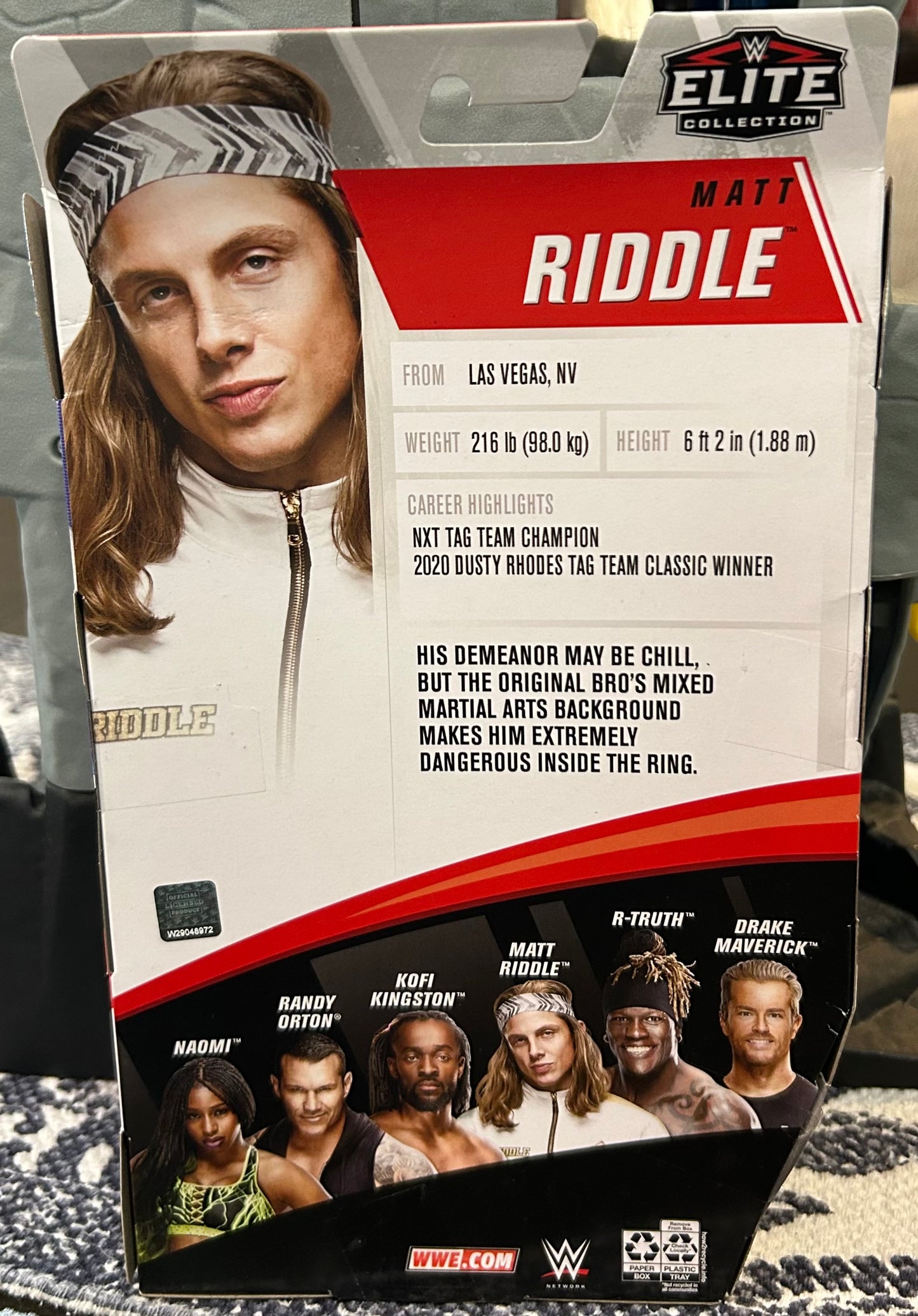 + Matt Riddle SIGNED WWE Mattel Elite Series 78 Action Figure (Comes w/COA)