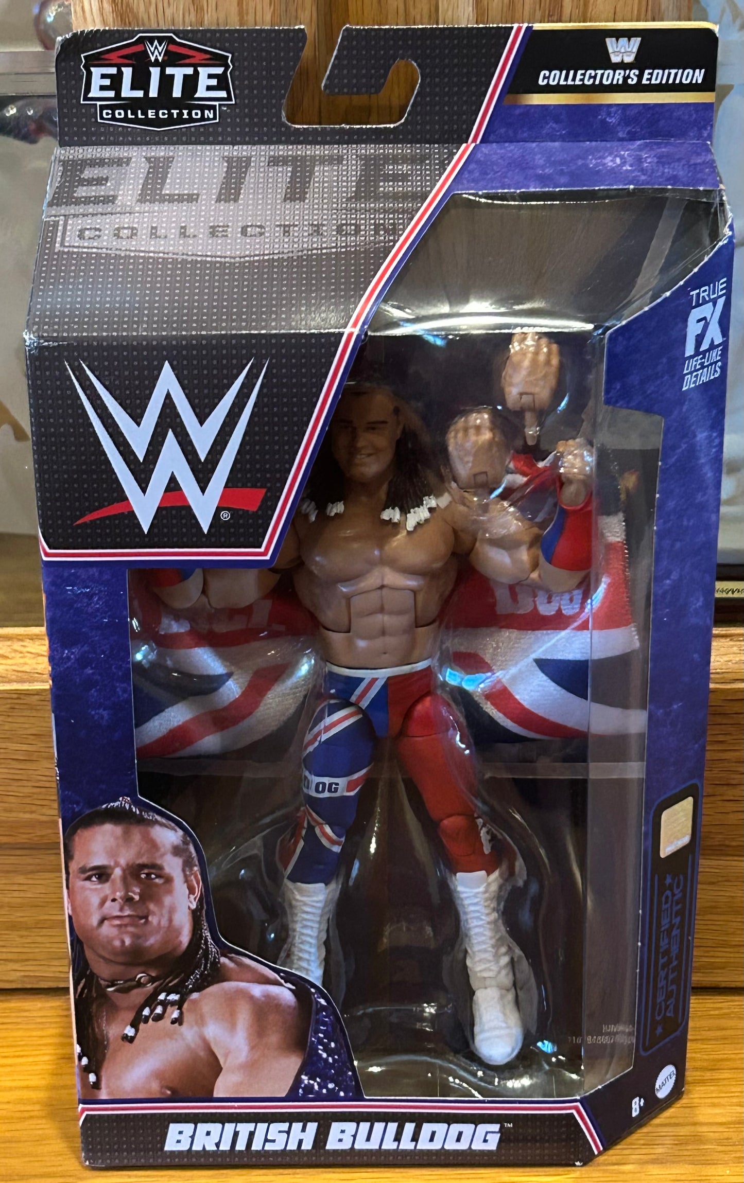 * British Bulldog WWE Mattel Collector’s Edition Elite Action Figure (Sealed, Never Opened)