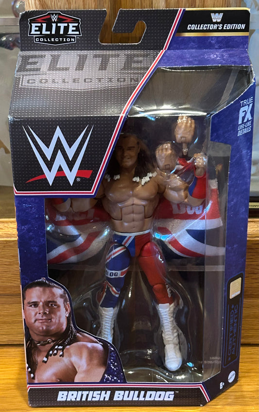 * British Bulldog WWE Mattel Collector’s Edition Elite Action Figure (Sealed, Never Opened)