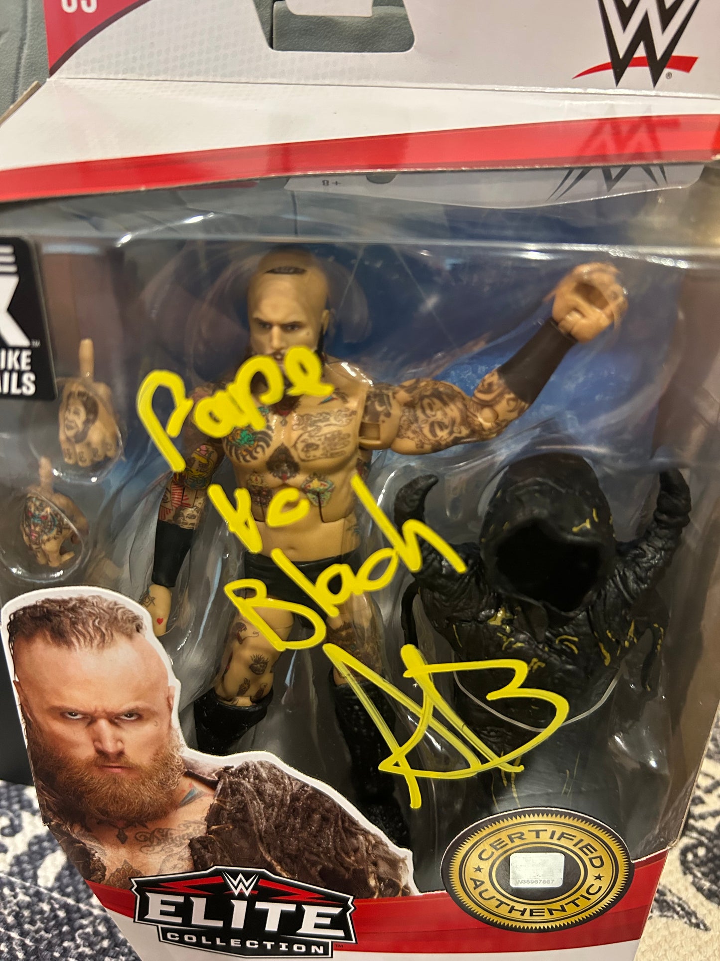 +  Aleister Black SIGNED WWE Mattel Elite Series 85 Action Figure (Highspots COA)
