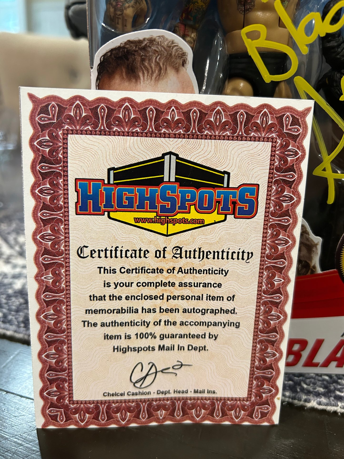 +  Aleister Black SIGNED WWE Mattel Elite Series 85 Action Figure (Highspots COA)
