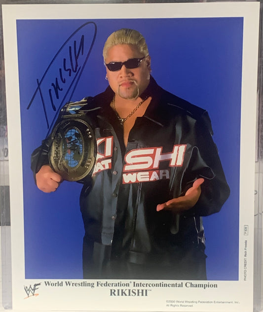 Rikishi WWE Signed 8x10 Color Photo (Comes w/COA)