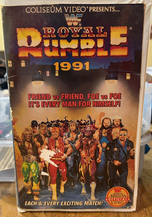 *  WWF WWE Royal Rumble 1991 Official VHS (Coliseum Video)