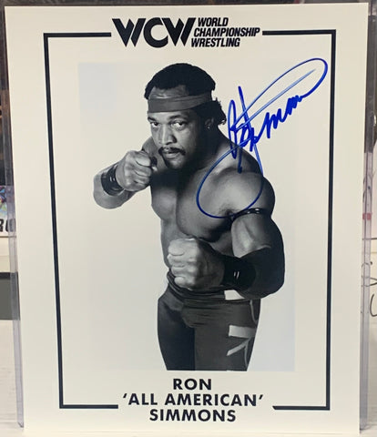 Ron Simmons Signed 8x10 Classic Photo (Comes w/COA)