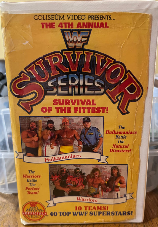*  WWF WWE Survival Series 1990 Official VHS (Coliseum Video)