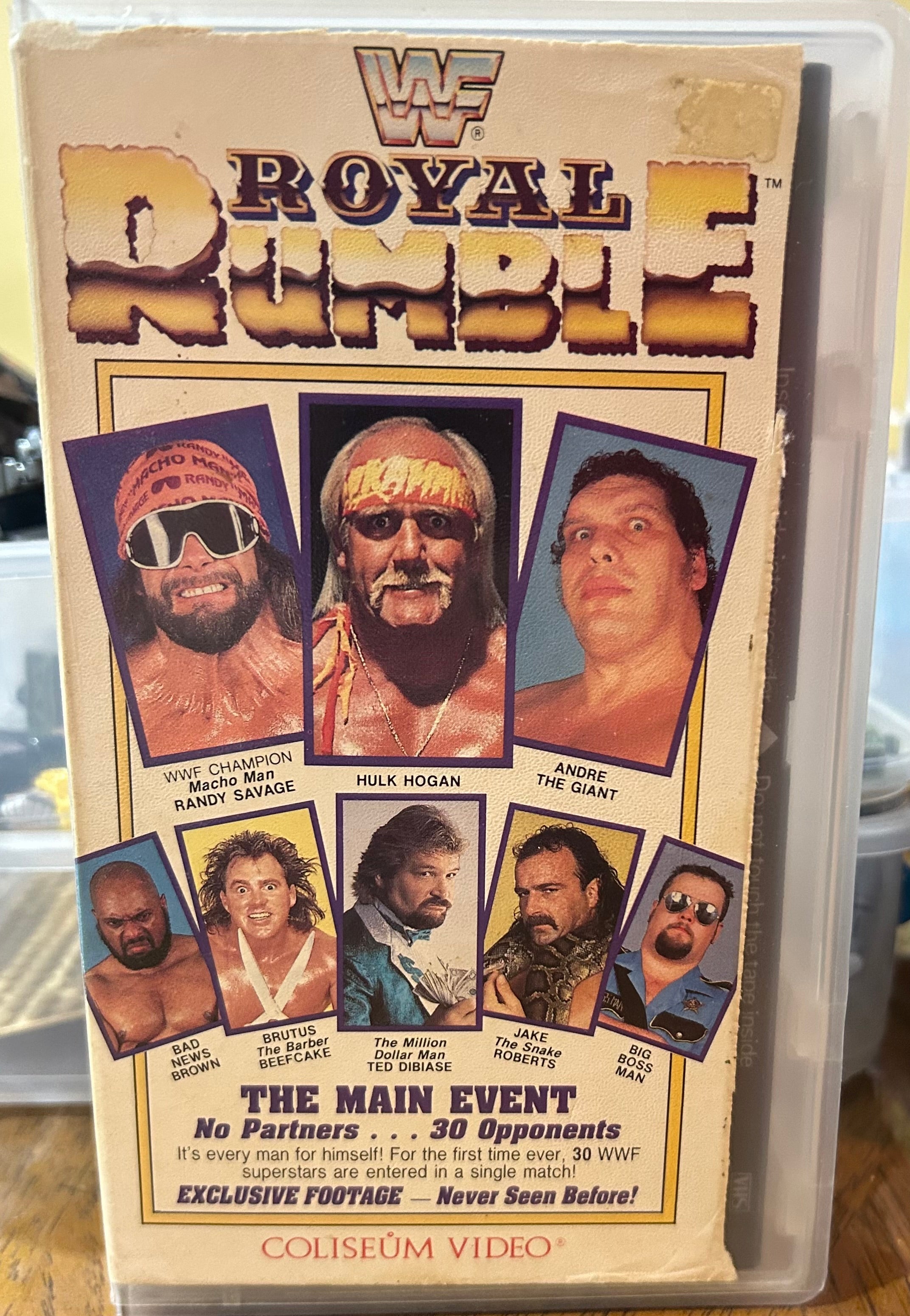 WWF WWE “Royal Rumble 1989” VHS (Coliseum Video) – The Wrestling