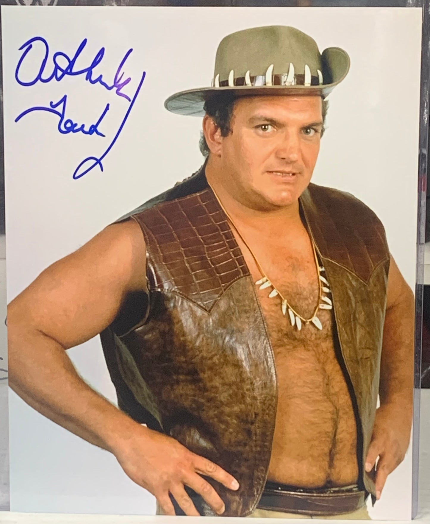 Outback Jack WWE Signed 8x10 Color Photo (Comes w/COA)