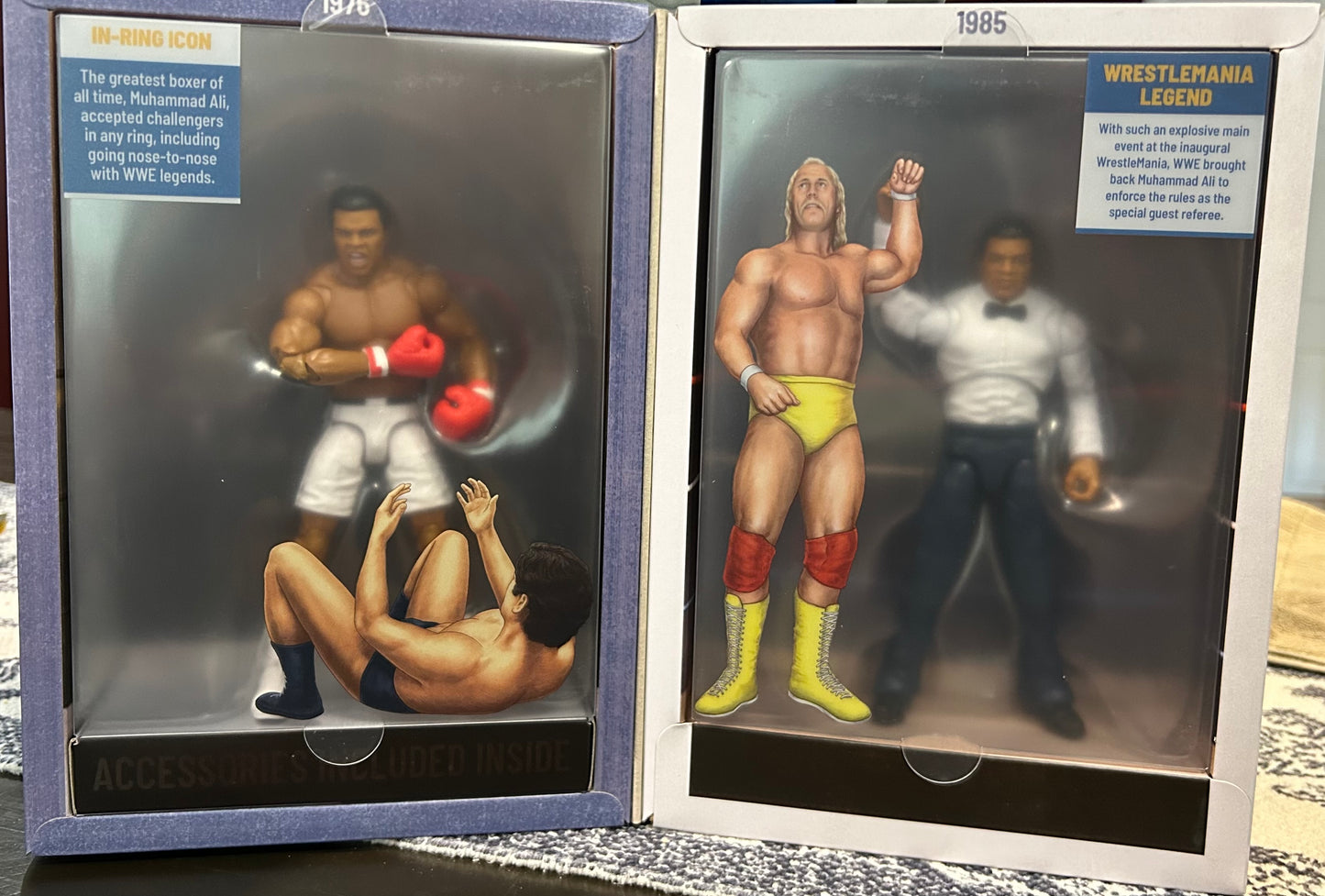+ Muhammad Ali WWE “Mattel Creations “ Ultimate Edition Action Figures (2 Figures in set)