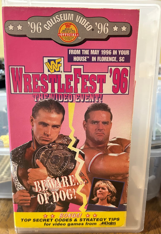 WWF WWE “WrestleFest ‘96, The Video Event” VHS (Coliseum Video)