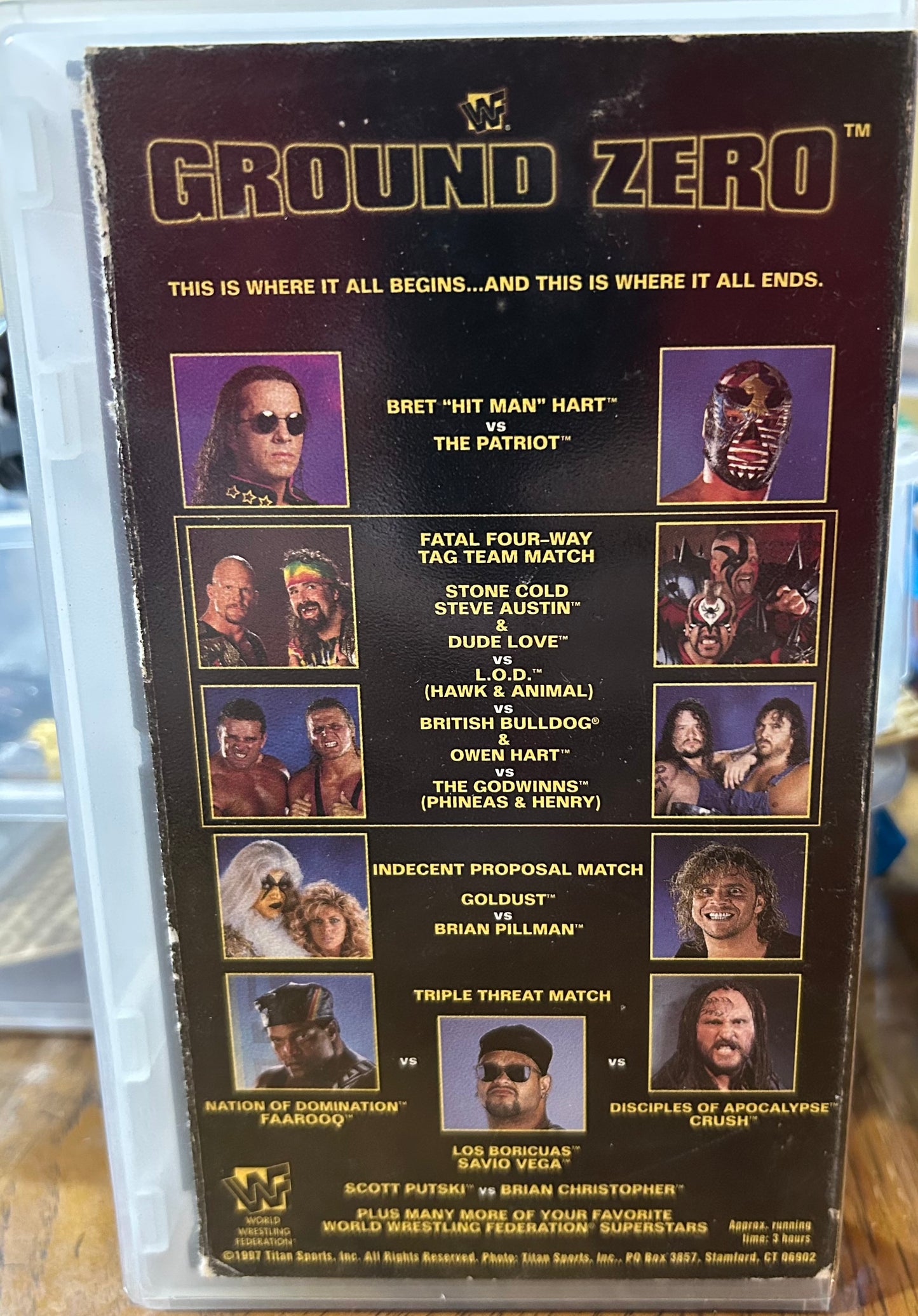 WWF WWE “In Your House, Ground Zero” VHS (Coliseum Video)