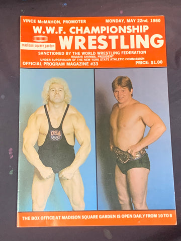 WWF Championship Wrestling MSG Official Program 5/22/1990 (Ken Patera, Bob Backlund)!!!