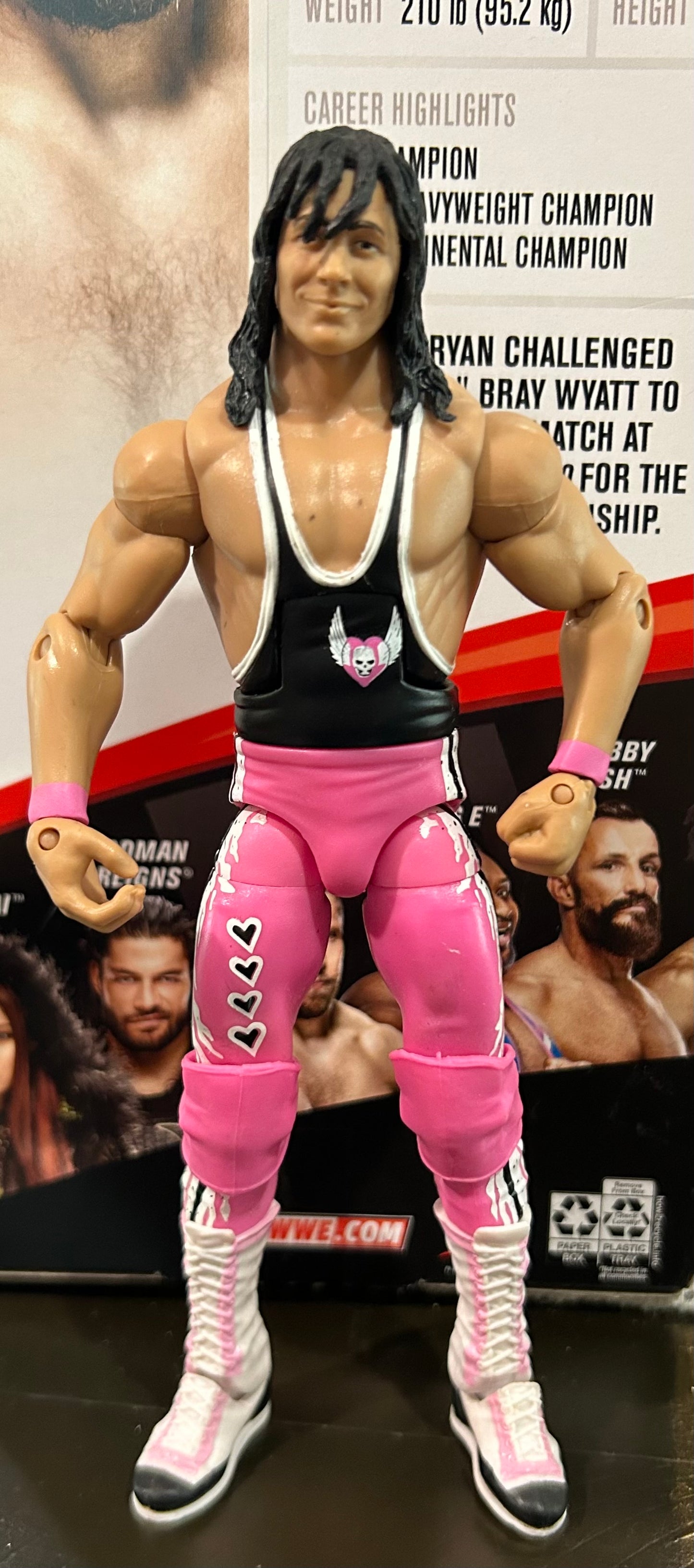 + Bret “The Hitman” Hart WWE Mattel Action Figure