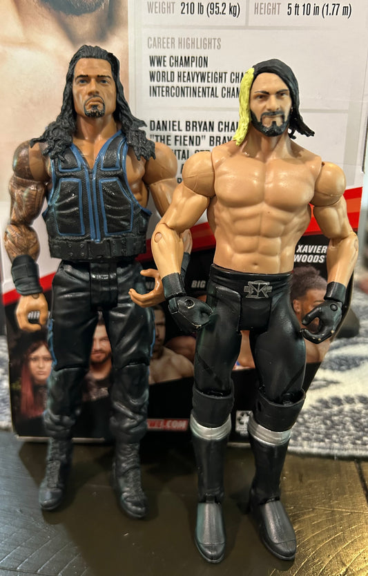 + Roman Reigns & Seth Rollins WWE Mattel Action Figures
