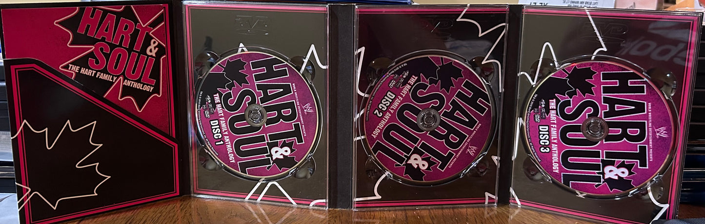 WWE “Hart & Soul, The Hart Family Anthology” DVD (3-Disc set)