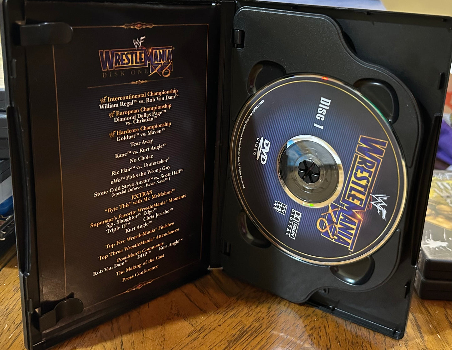 * WWE “Wrestlemania 18” DVD (2-Disc set) ICON vs ICON