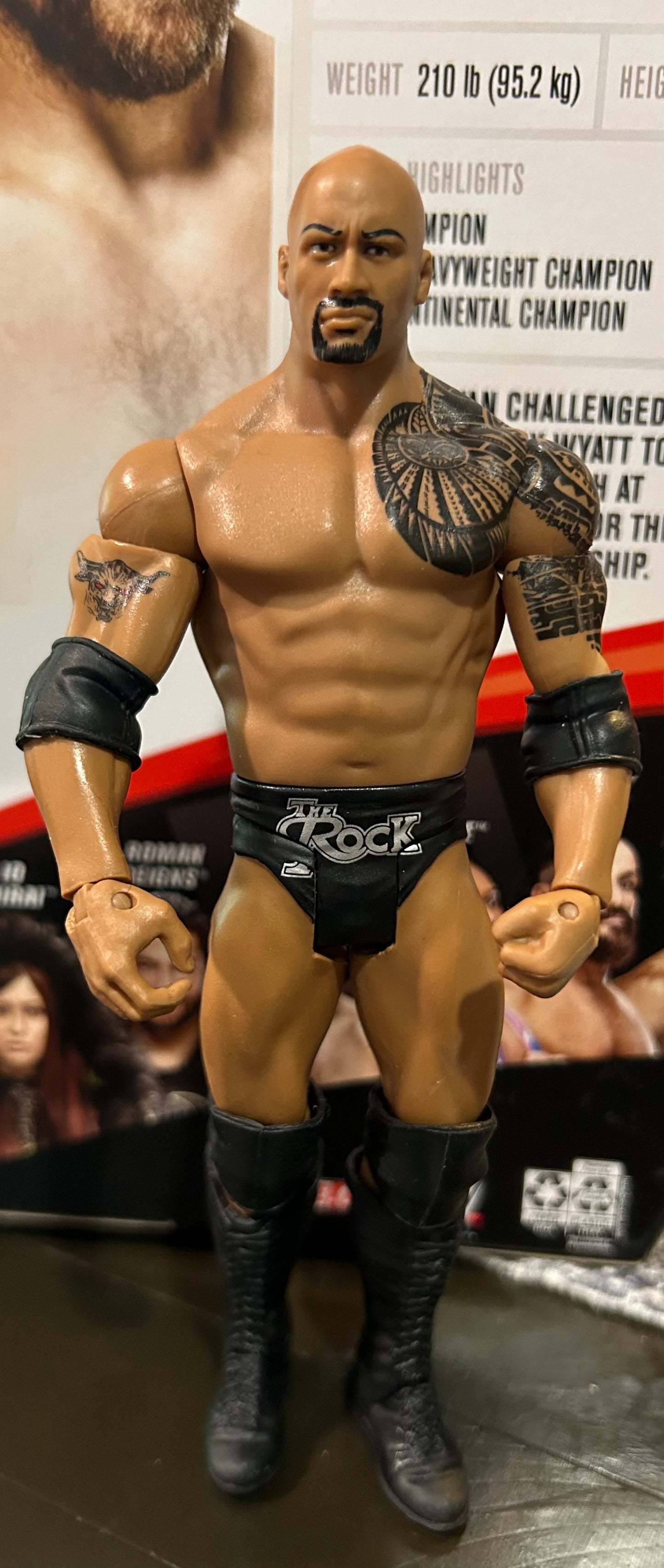 + The Rock WWE Mattel Action Figure