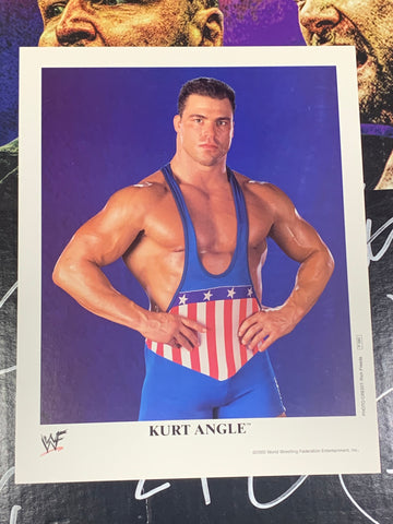 Kurt Angle Official WWF WWE Promo P-580 (Great Condition)!!!