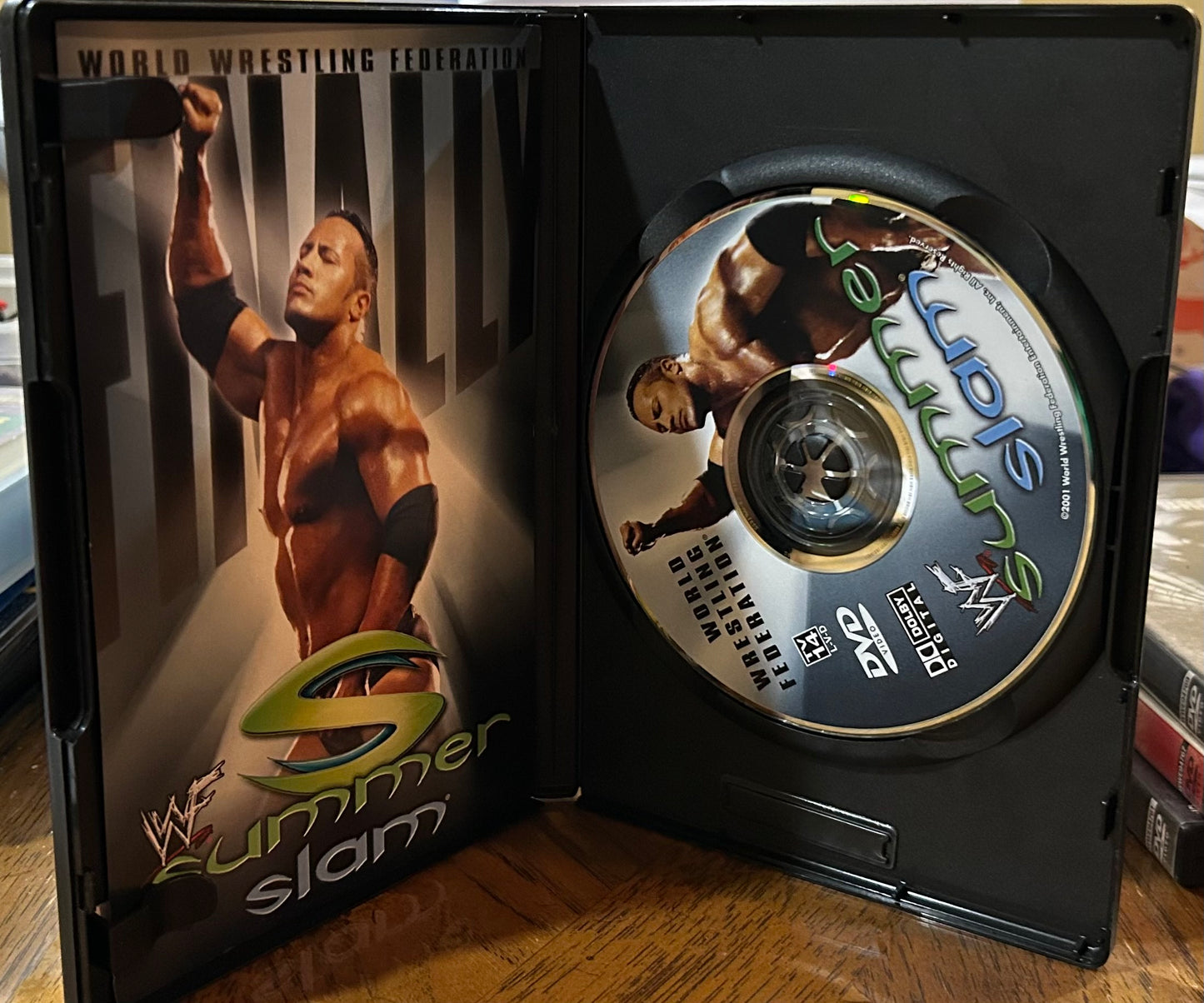 * WWE “Summer Slam 2001” DVD (The Rock, Austin, Kane & so much more)