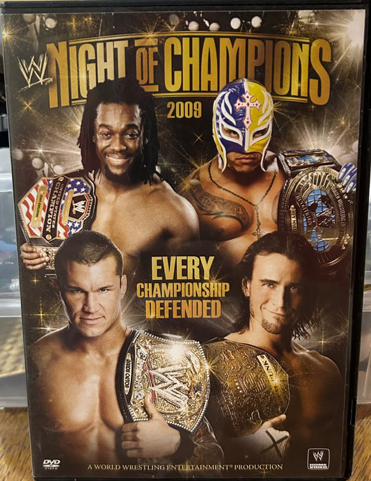 WWE “Night of Champions 2009” DVD (CM Punk, Orton, Cena & so much more)