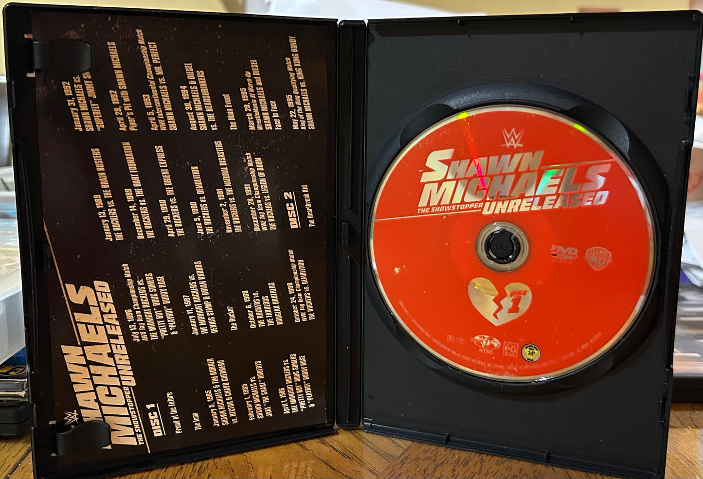 WWE “Shawn Michaels, The Showstopper Unreleased” DVD (3-Disc set)