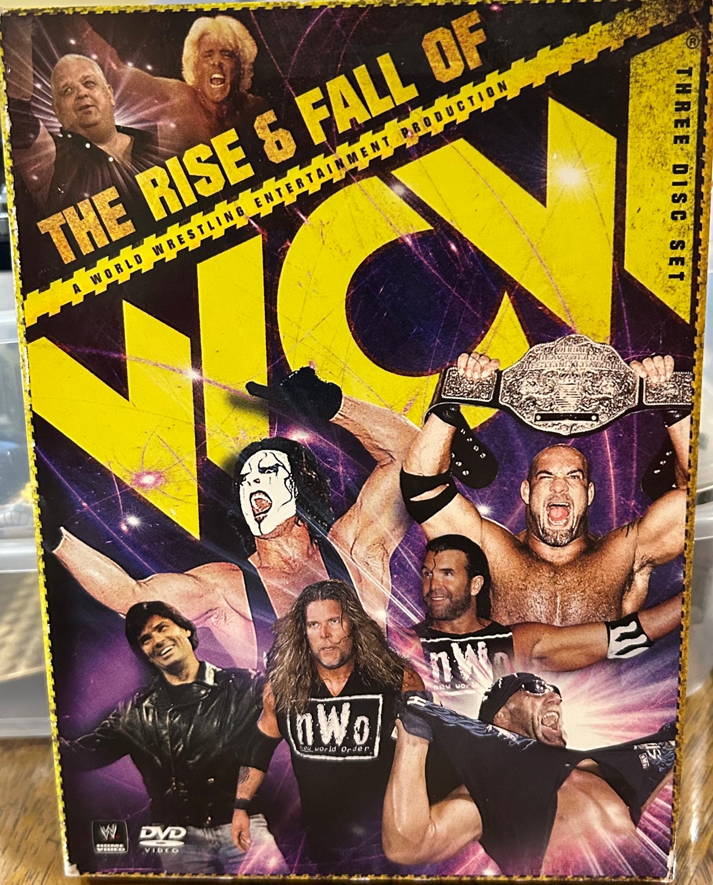 * “The Rise & Fall of WCW” DVD (3-Disc set) (Hulk Hogan, Flair, NWO & so much more)
